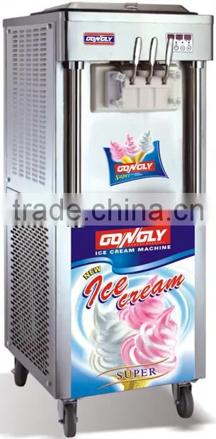 Pre-cooing system air pump oceanpower soft ice cream machine big capacity ice cream machine soft ice cream vending machine