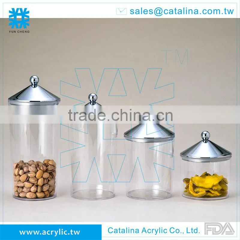 1L WITH CLEAR LID, CANISTER