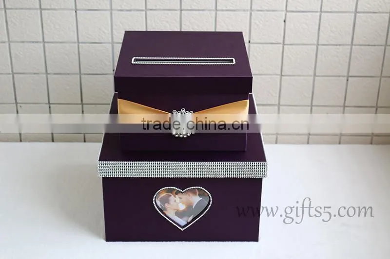 unique wedding card boxes with photo frame