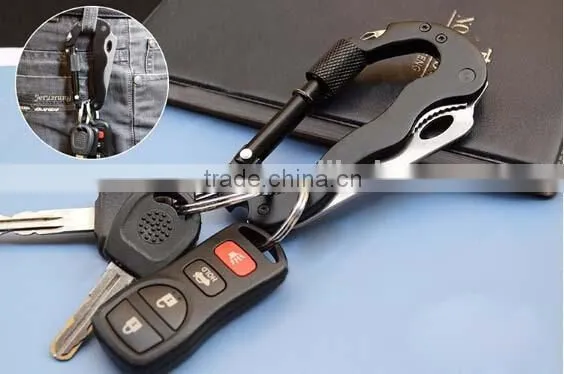 2015 the newest design and the most popular multi- funtion aluminum carabinner with many colors