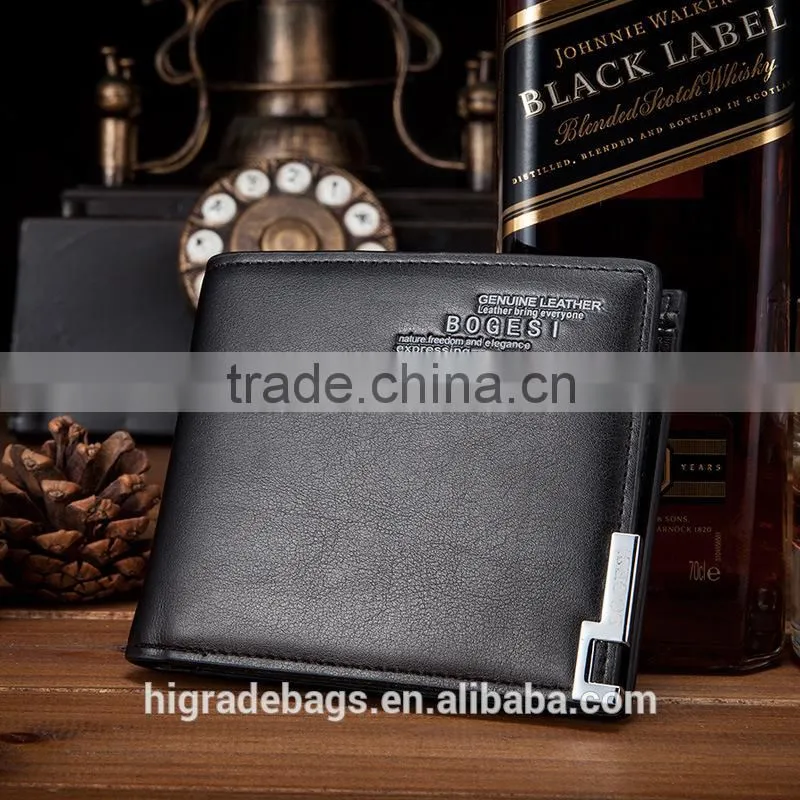 hotsale young man wallet, cheap leather wallet