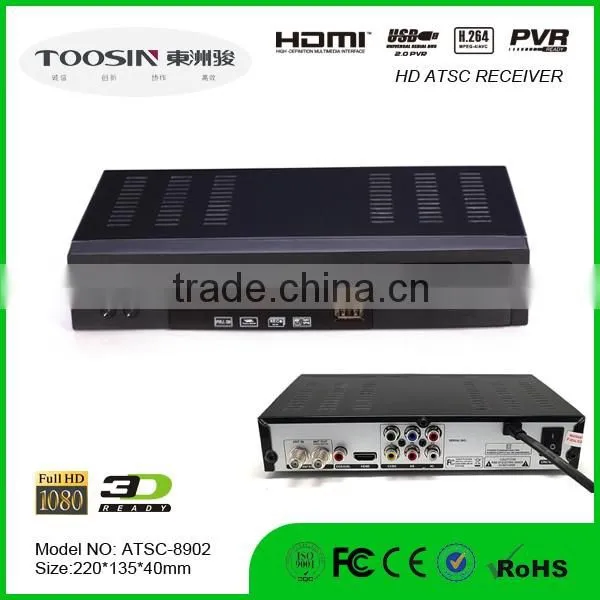 cheapest price Mstar 7802 ATSC FTA set top box 1080P MPEG4 H.264 PVR hot sale in North America