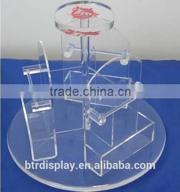 acrylic earphone display with logo