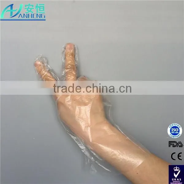 House or gardon cleaning use disposable clear pe gloves