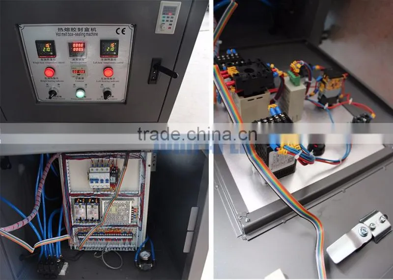 Semi-automatic high speed cardboard box sealing machine