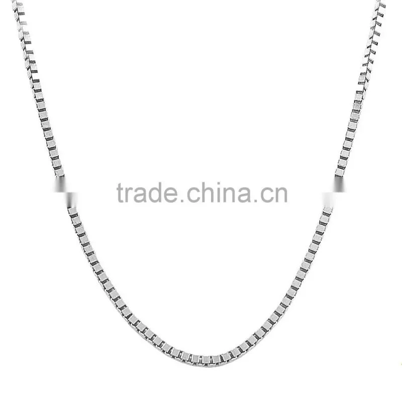 China Factory Hot Selling Cheap 925 Sterling Silver Italian Box Chains (AC-002)
