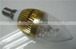 CE ROHS CERTIFICATED E14 3W LED CANDLE BULB LIGHT MANUFACTURER