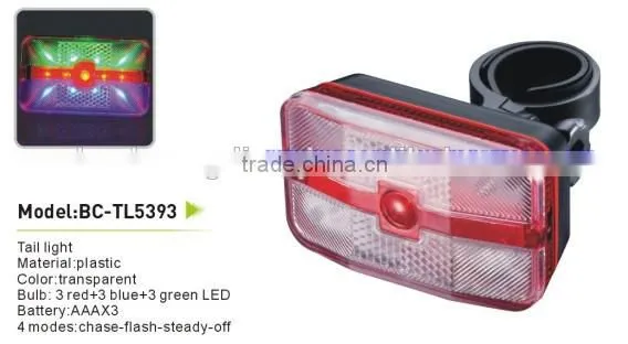2015hot sale bicycle front light+rear light set 1wat super bright light set bike light set