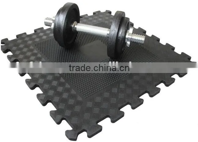 MAT-0663 Gym Rubber Flooring Tile