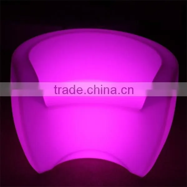 PE Plastic color change Bar Stool Led Sofa