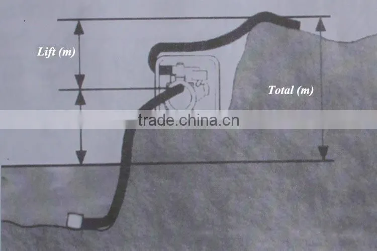 6.5HP Petrol/ Gasoline Engine 3 Inch Centrifugal Water Pump