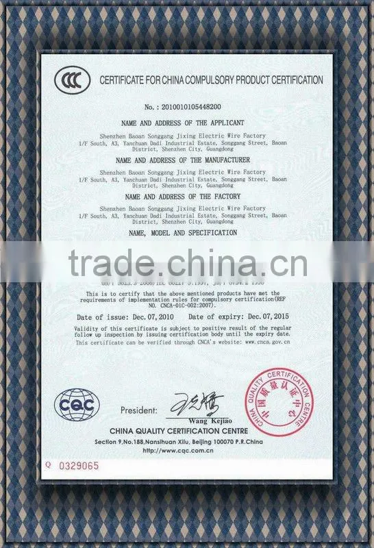Electric Copper Wire with XLPE Insulation