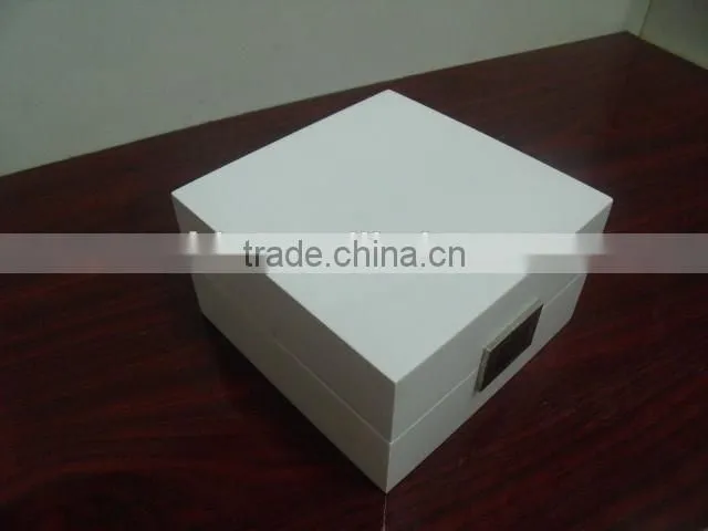High-grade customized paint white watch boxes / wood watch box
