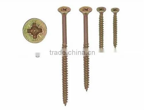 M3.5-M6.0 Countersunk Chipboard Screws,Pozi Drive Flat Head chipboard Screws ZP