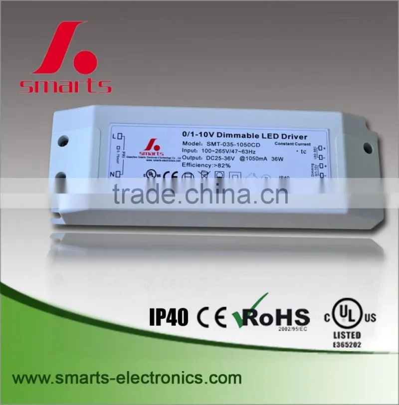 12v 45w 220v rohs ce ul listed dali dimmable cv driver