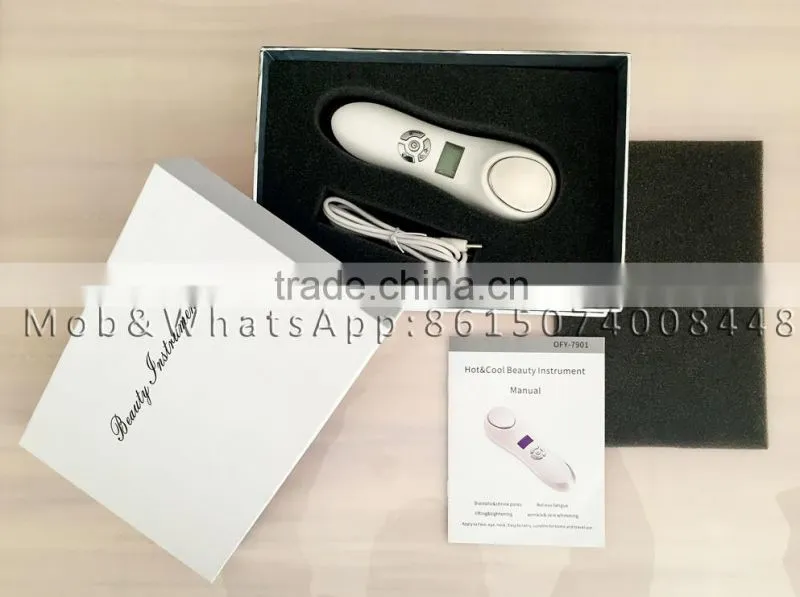Selling good skin whitening Hot & Cold vibration facail beauty machine