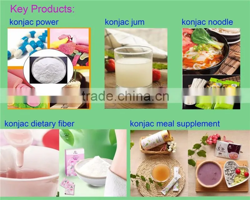 konjac powder jum konjac dietary konjac noodles meal supplement