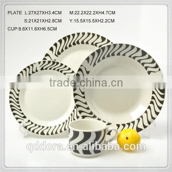 20pcs germany dinner set porcelain,Top quality novel porcelain opal dinnerware