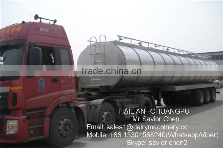 Milk Transporting Tank , Milk Tank For Factory