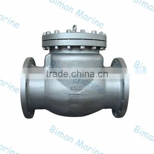 Marine DN20 Cast Iron Swing Check Valve Electric Water Valve