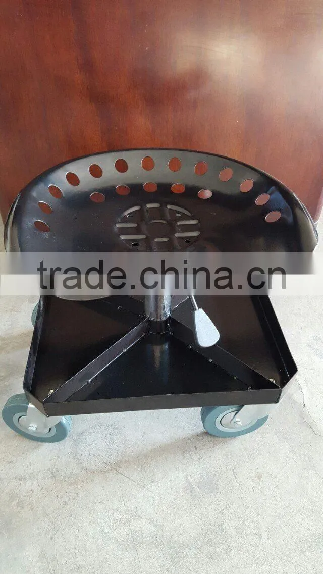 Rolling garage seat with gear tray TC4509
