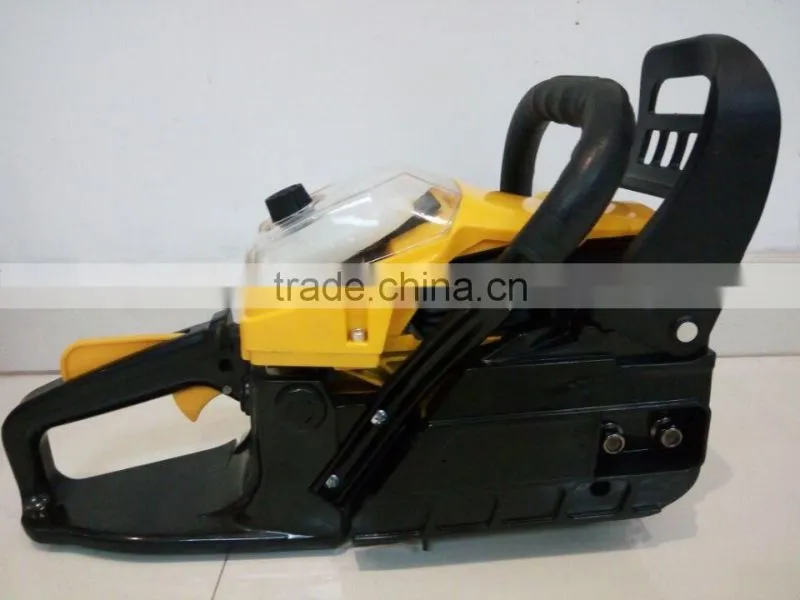 New design yellow color 52cc diesel chainsaw garden tool 5200 chainsaw