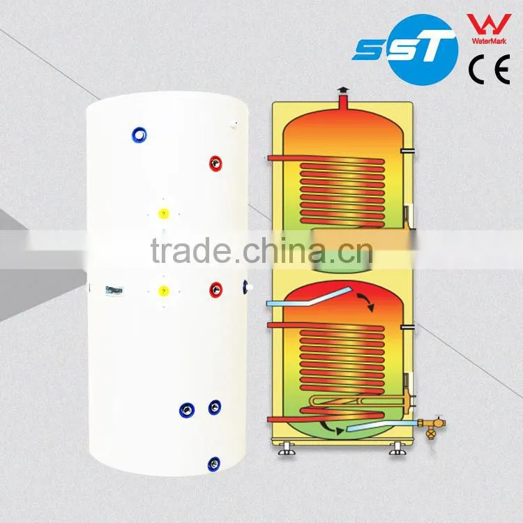 SUS coils Storage water tank for heat pump