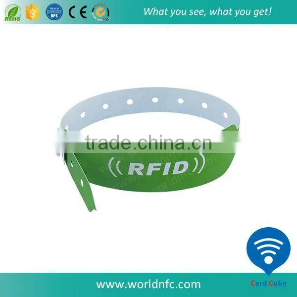 One Time Use FM1108 NFC Paper Wristband