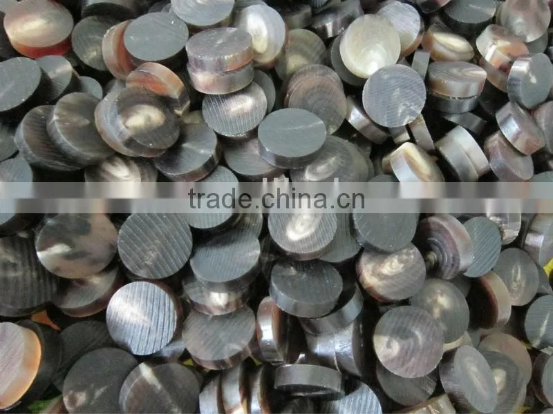 Natural india buffalo horn button blank for coat