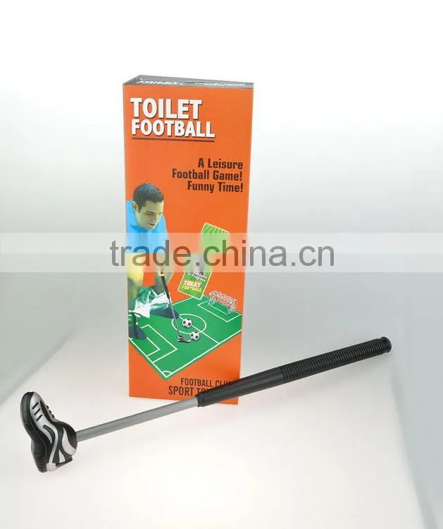 High quality kids sport outdoor sport toys, Toilet Bathroom Mini Football Mat Set Game Potty Putter Novelty Sitting WC Pan Footb