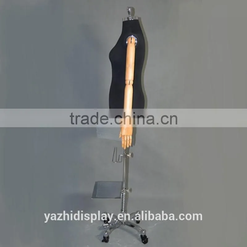 Full-body tailors dummy female mannequin with wooden arm for wedding dress display