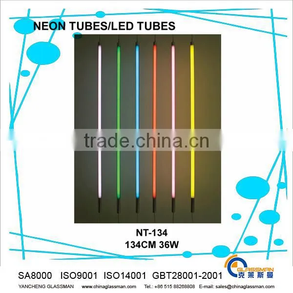 home decoration colorful led neon lights NT-164 hanging neon tube