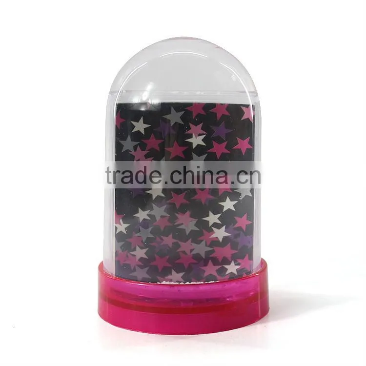 Custom plastic snow globe with photo insert