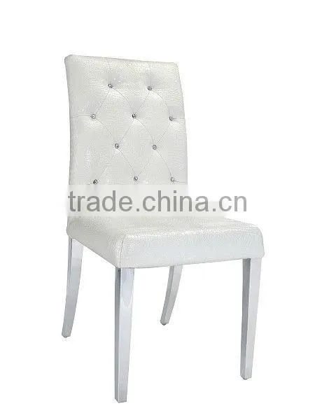 Stainless Steel Dining Chair/Leather Crystal Dining Chair VY-021B