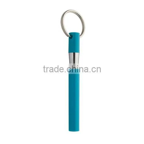 Colorful promotional mini pen plastic ball pen with metal ring