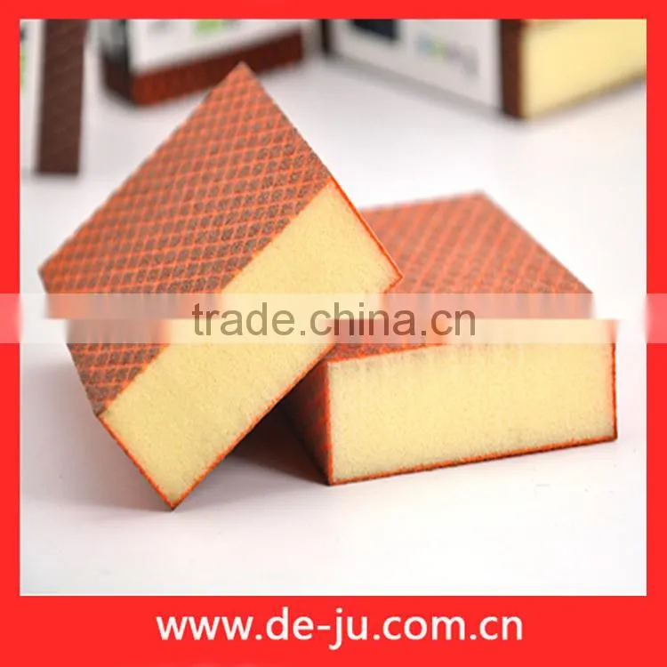Sponge Block Scrubber As Kitchen Scouring Pad