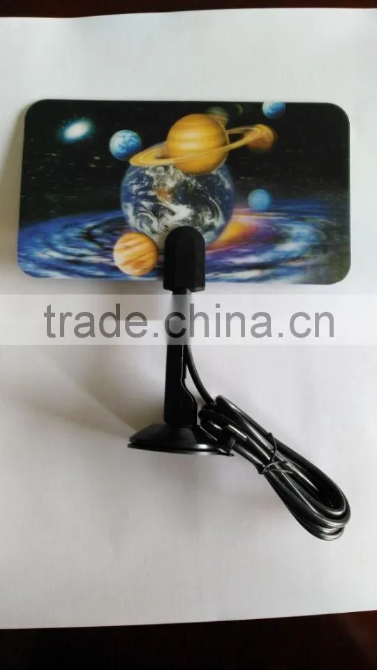 New Arrival Digital Indoor TV Antenna HDTV DTV Box Ready HD VHF UHF Flat Design High Gain 3D visual Thermotolerant Antennas