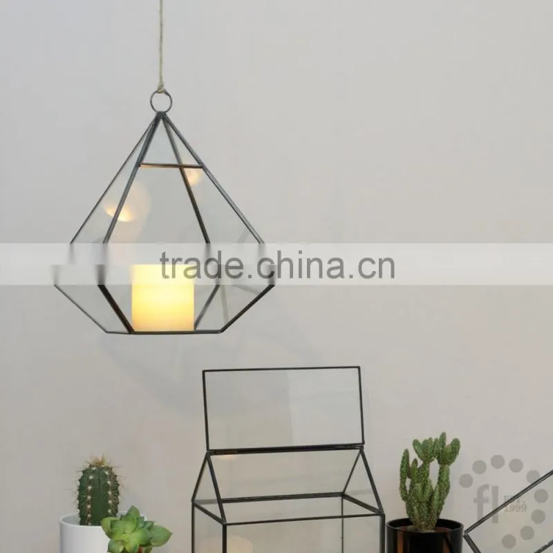 Yiwu direct wholesale,cheap price Cacti Holder Case & Glass Terrarium Diamond