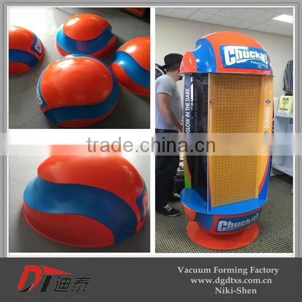 Custom Huge fancy silkscreen plastic product by vacuum forming