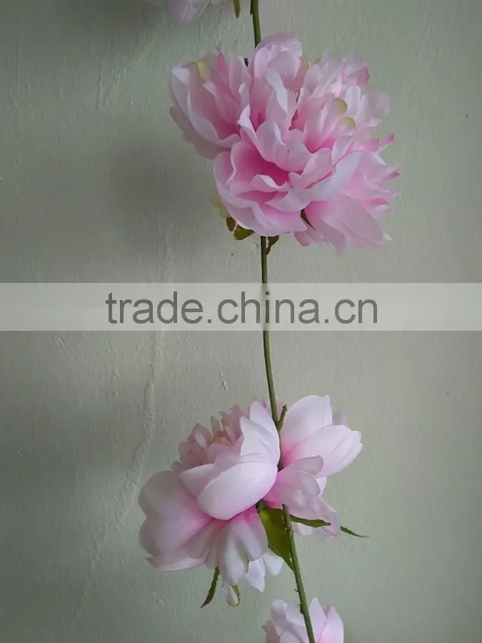 Silk peony garland artificial flower garland