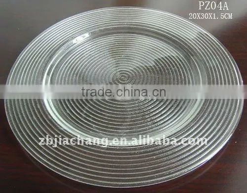 glass charger plates