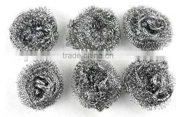 Stainless steel scouring pads for kitchen utensil