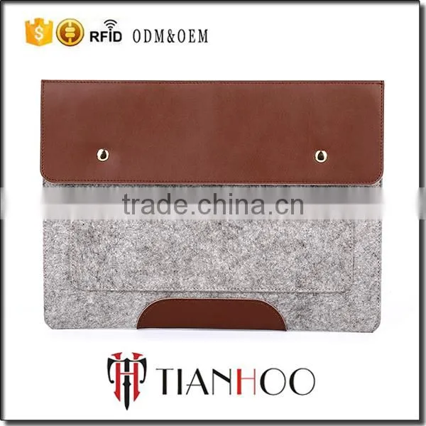 China Supplier Fashion PU Leather Hand Bags Whit Genuine Leather Clutch Bag