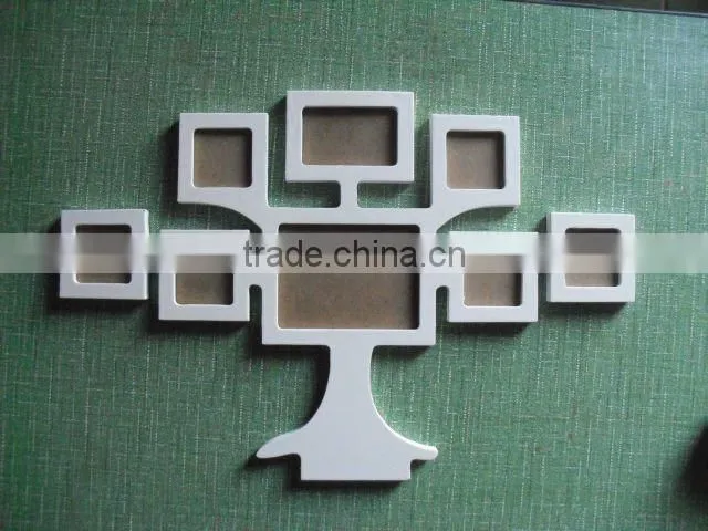 watch shape painted & carved wooden photo ,picture frame