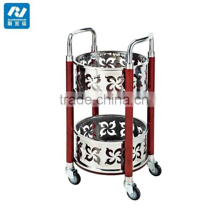 Wholesale restaurant luxury wine cart hotel liquor trolley