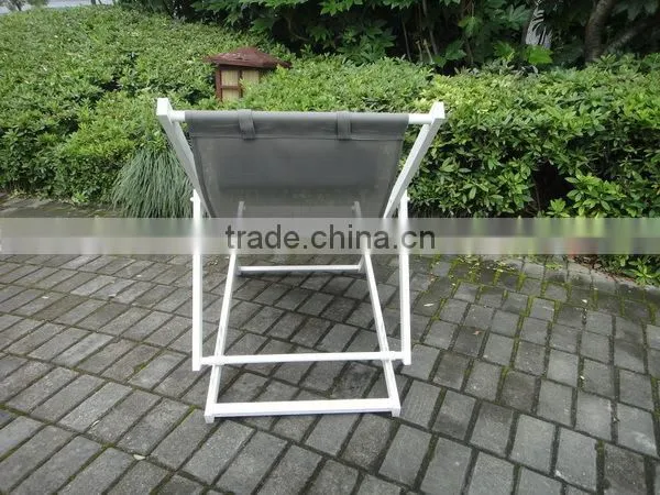 Hot sales aluminum folding teslin beach bed &lounge