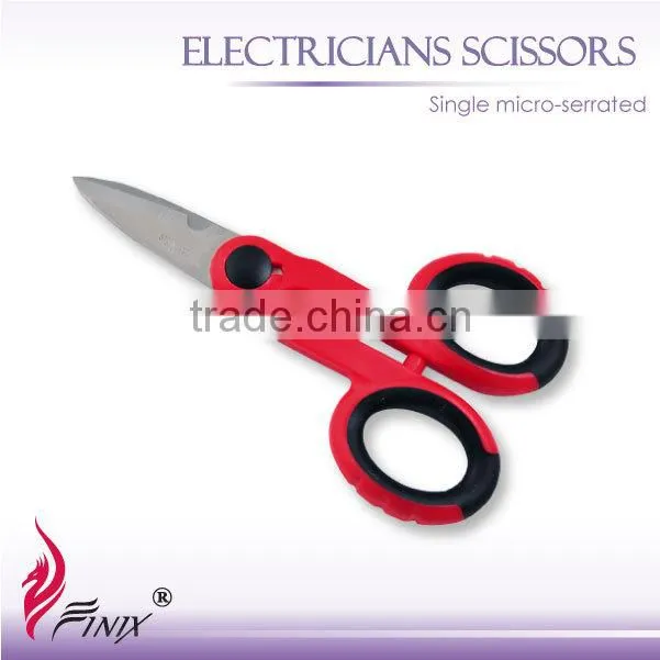 5.5" Single Micro-serrated Blade Electrician Scissors