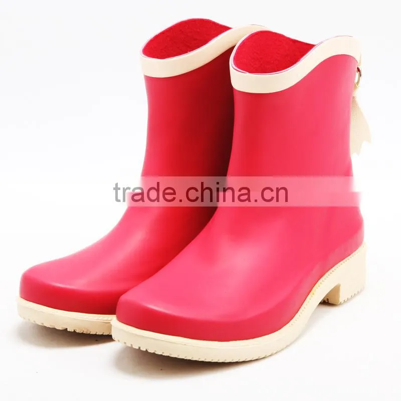 hot sell woman rubber rain boots