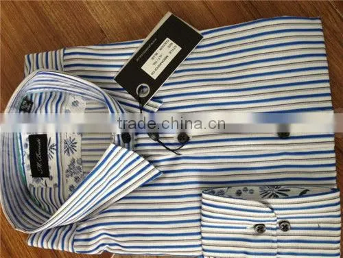 Italian design shirts for men italian,Luxury stripes trimming shirts
