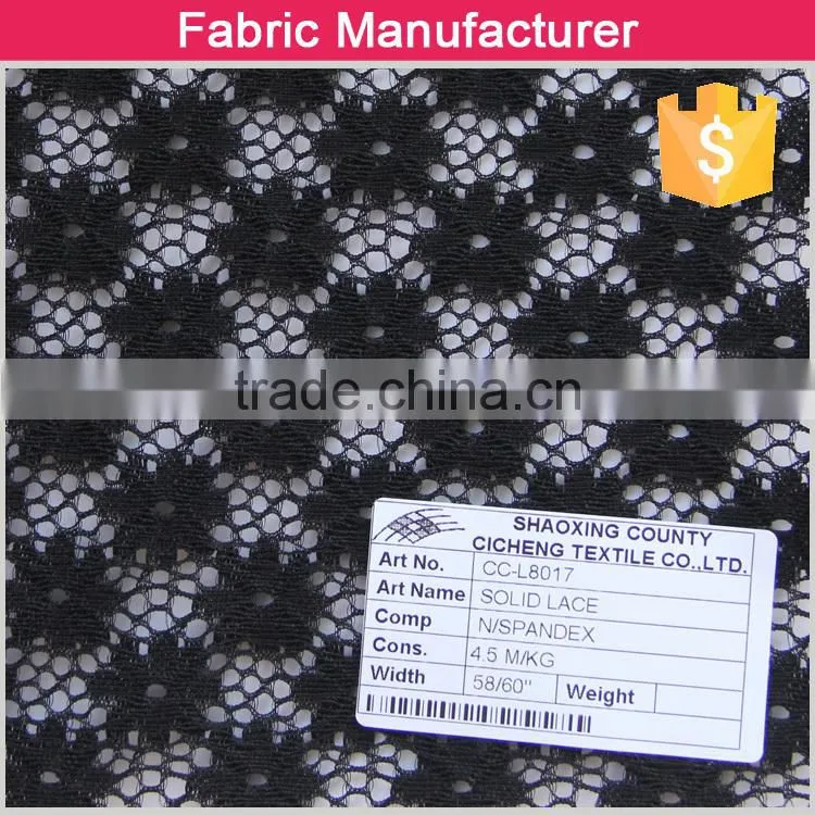 95/5 nylon spandex pattern swiss guipure lace lace fabric
